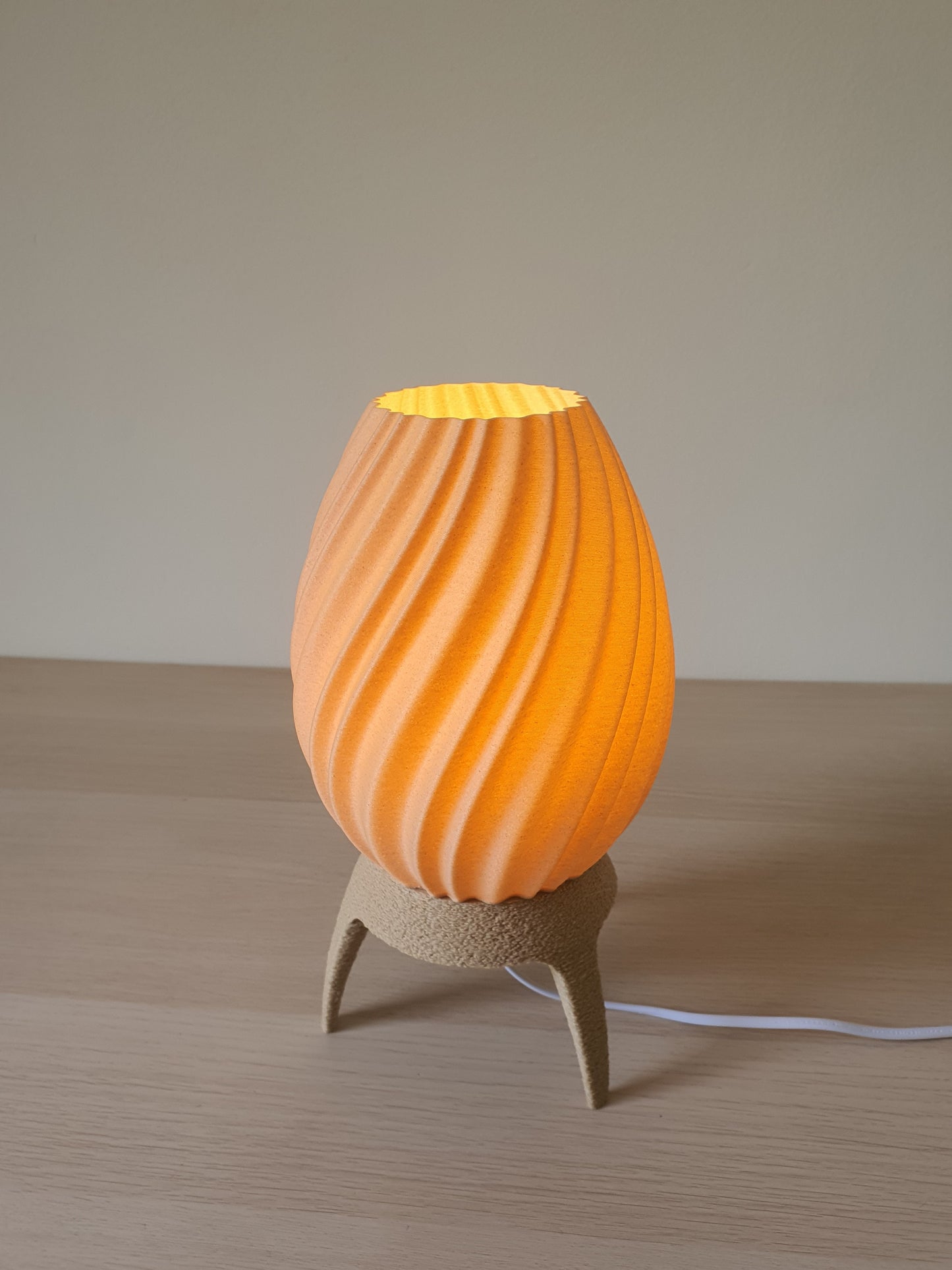 Bhilight Flames Wild Wood pendant light with a wood-inspired design, creating a rustic and warm atmosphere in modern interiors.