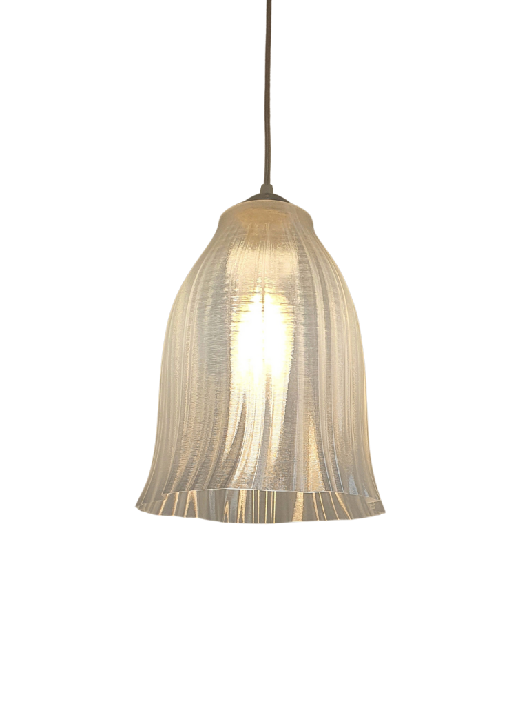 Floral Narrow pendant light with a refined floral design, offering a graceful and timeless touch to modern interiors.