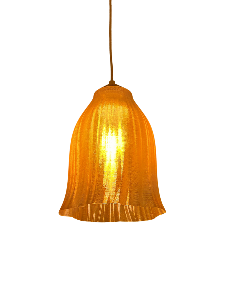 Floral Narrow 5 lighting fixture featuring intricate floral patterns with warm illumination