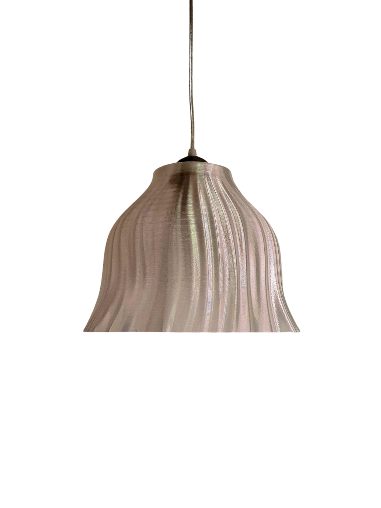 Flowy Twist pendant light with fluid, twisted design elements creating a dynamic, artistic lighting fixture for modern homes.