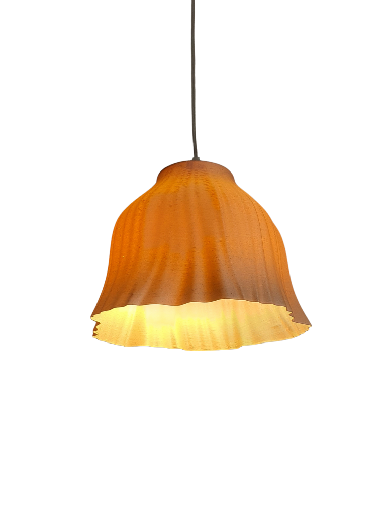 Floral Wide 7 lighting piece with intricate floral patterns and a wide, illuminating surface