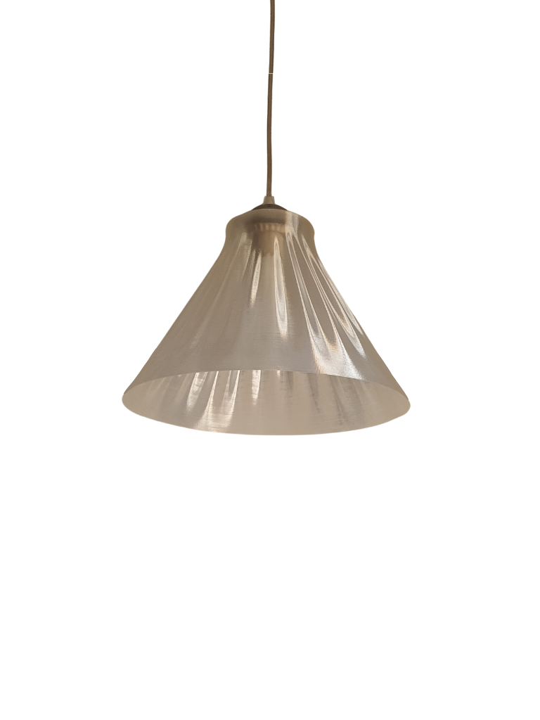 Flutelit 1 unique light design with a flute-like structure and soft illumination