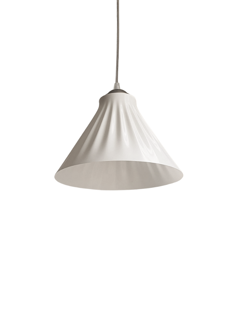 Flutelit pendant light with a minimalistic yet modern design, offering a bright, clear light for contemporary living spaces.