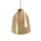 Bell pendant light with a smooth, elegant finish, perfect for enhancing the ambiance of any space with a warm, inviting glow.