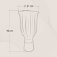 Dimensions of Floral Table Lamp from Bhilight India